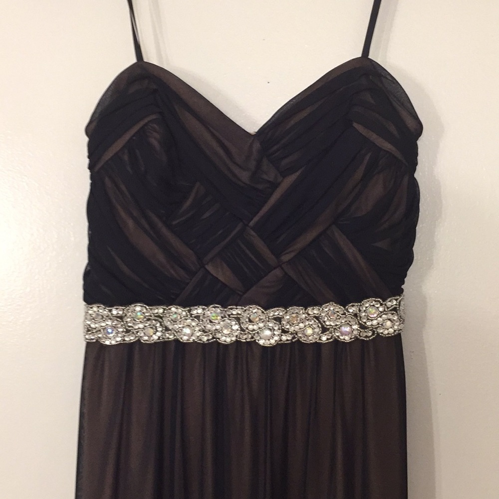 Dark Blue Elegant Strapless Dress